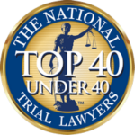 The National Top Under 40 Trial Lawyers Badge